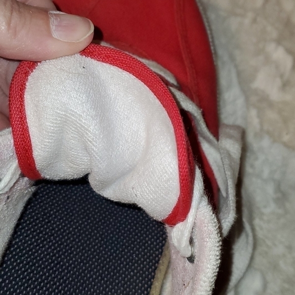 Sperry Top Siders Vintage Sz 8.5 Red Sneakers - Picture 6 of 7